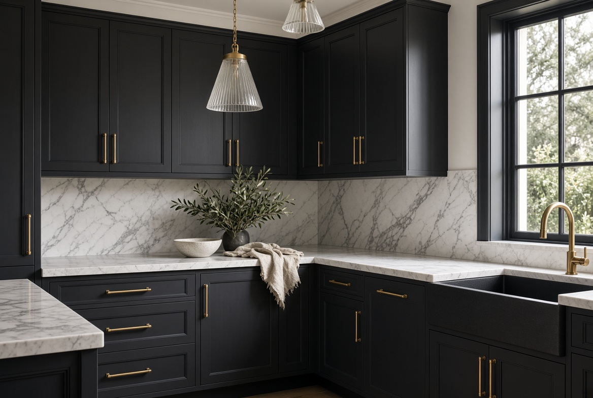 Staged kitchen